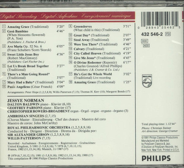 Jessye Norman : Amazing Grace (CD, Comp, RE)