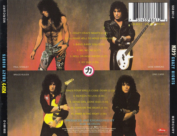 Kiss : Crazy Nights (CD, Album, RE, RM)