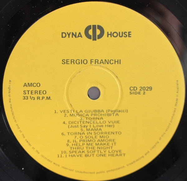 Sergio Franchi : 20 Magnificent Songs (LP, Comp)