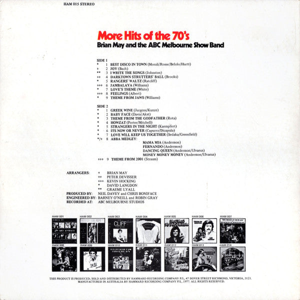 Brian May (2) And The ABC Showband : More Hits of the 70's (LP, Album, Gat)