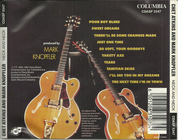 Chet Atkins / Mark Knopfler : Neck And Neck (CD, Album)
