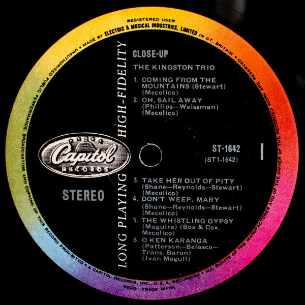 The Kingston Trio* : Close-Up (LP, Album)