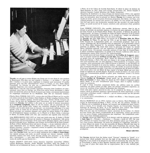 Odile Pierre / Widor*, Boellmann*, Gigout*, Vierne*, Duruflé* : Toccatas Et Carillons (LP, Album, RE)