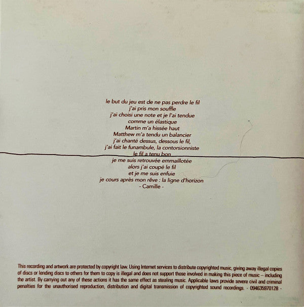 Camille : Le Fil (CD, Album)