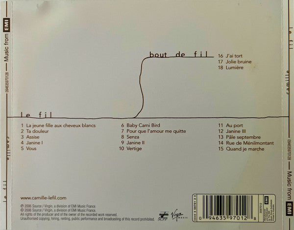 Camille : Le Fil (CD, Album)