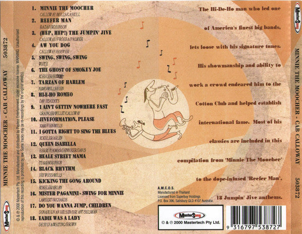 Cab Calloway : Minnie The Moocher (CD, Comp)