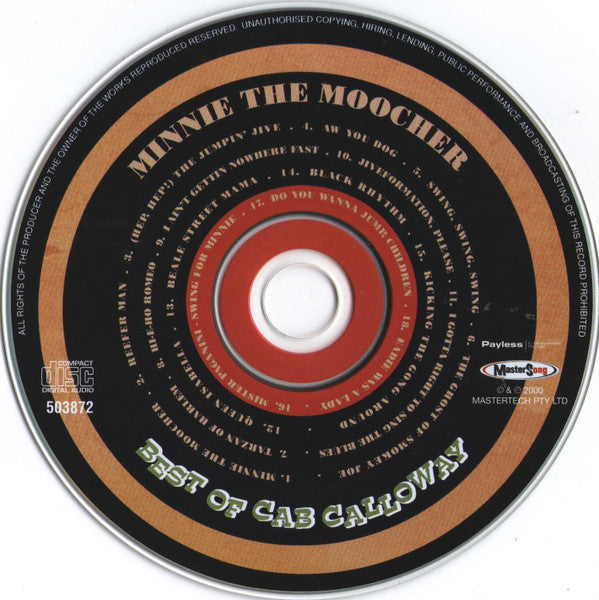 Cab Calloway : Minnie The Moocher (CD, Comp)