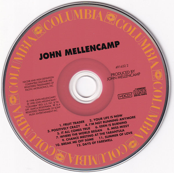 John Cougar Mellencamp : John Mellencamp (HDCD, Album)
