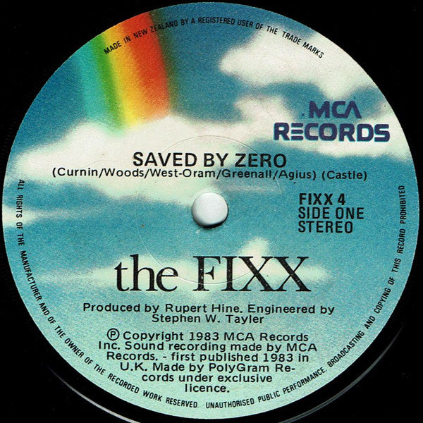 The Fixx : Saved By Zero (7", Single)
