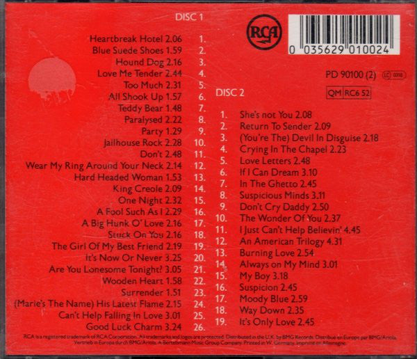 Elvis Presley : The All Time Greatest Hits (2xCD, Comp, RM)