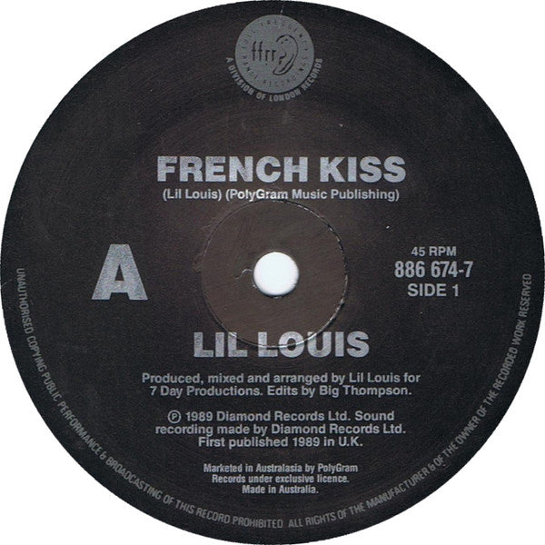 Lil Louis* : French Kiss (7", Single)