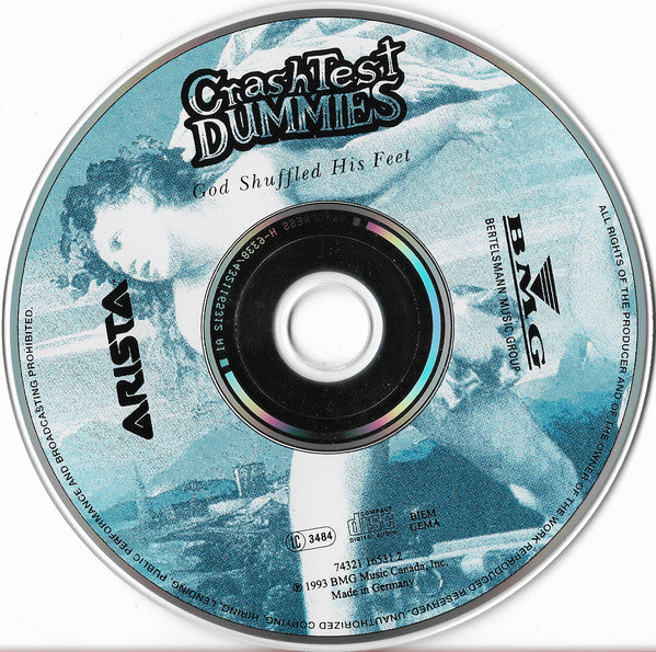 Crash Test Dummies : God Shuffled His Feet (CD, Album, RE, RP)