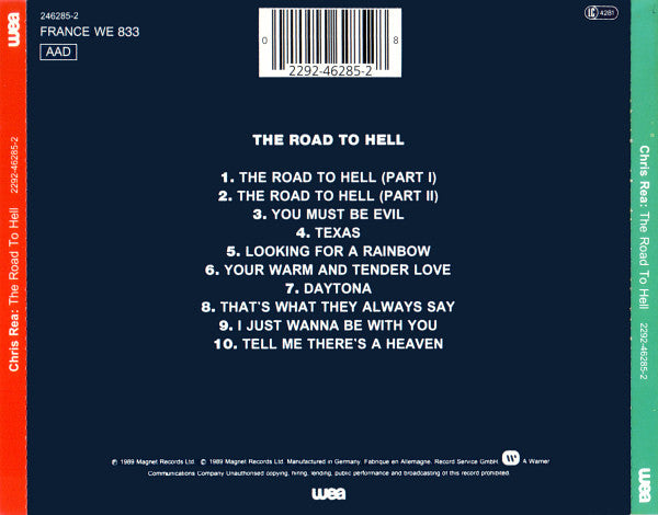 Chris Rea : The Road To Hell (CD, Album)