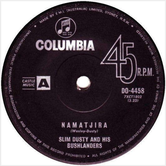 Slim Dusty And His Bushlanders : Namatjira (7", Single)