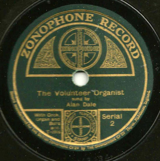 Alan Dale (4) / Mr. Andrew Sharpley* : The Volunteer Organist / Killarney (Shellac, 10", RP)