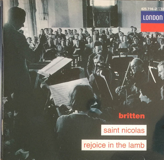 Benjamin Britten : Saint Nicolas / Rejoice in the Lamb  (CD, Album, RE, RM)