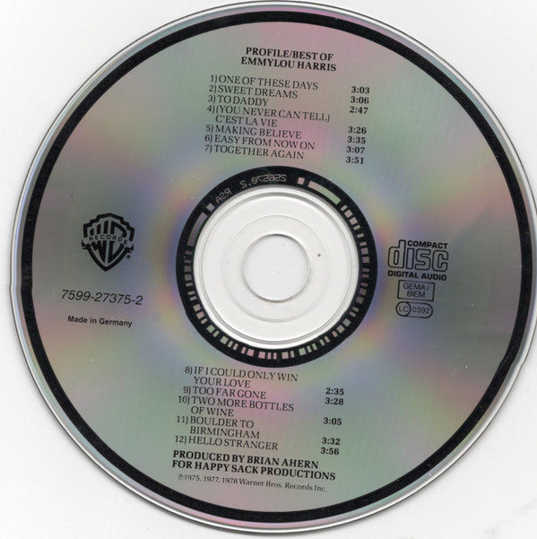 Emmylou Harris : Profile / Best Of Emmylou Harris (CD, Comp, RE)