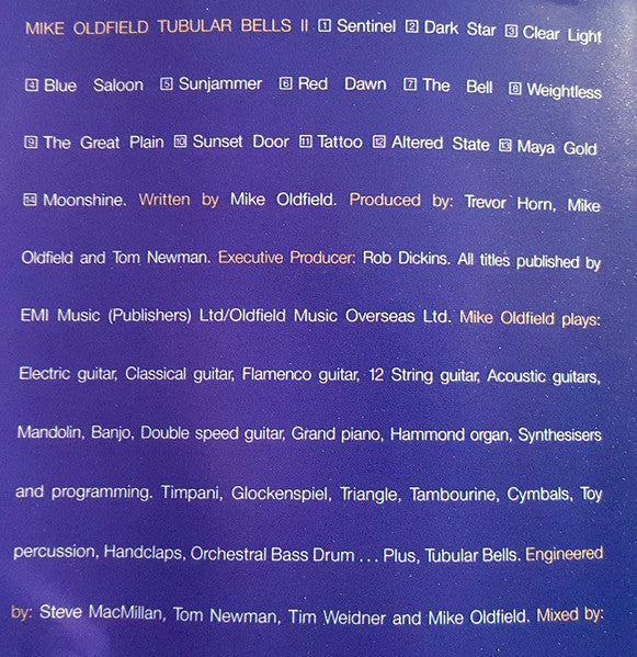 Mike Oldfield : Tubular Bells II (CD, Album)
