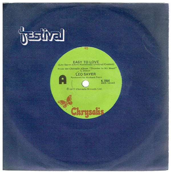 Leo Sayer : Easy To Love (7", Single)