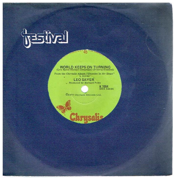 Leo Sayer : Easy To Love (7", Single)