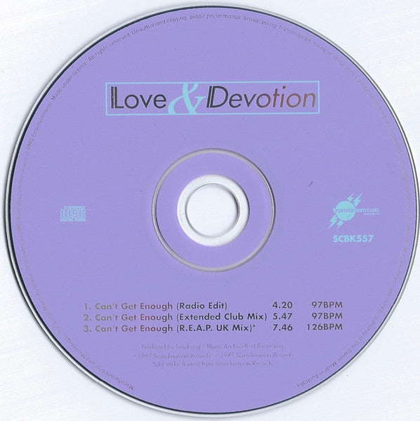 Love & Devotion (2) : Can't Get Enough (CD, Maxi)