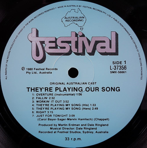 John Waters (4), Jacki Weaver, Rhonda Burchmore : They're Playing Our Song (Australian Cast) (LP, Album)