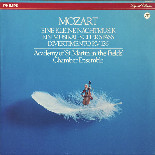 Wolfgang Amadeus Mozart - Academy Of St. Martin-in-the-Fields Chamber Ensemble : Eine Kleine Nachtmusik / Ein Musikalischer Spass / Divertimento KV 136 (LP, Album)