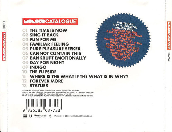 Moloko : Catalogue (2xCD, Comp, Ltd)