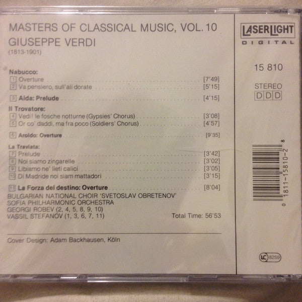 Verdi* : Masters Of Classical Music, Vol.10: Verdi (CD, Comp)