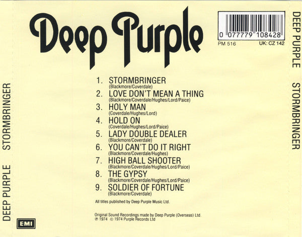 Deep Purple : Stormbringer (CD, Album, RE)