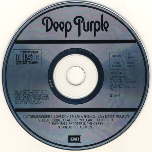 Deep Purple : Stormbringer (CD, Album, RE)