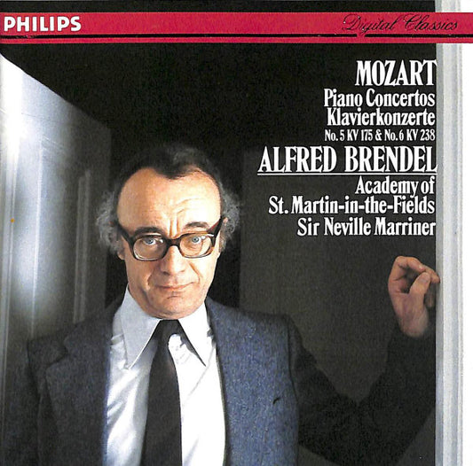 Mozart*, Alfred Brendel, Academy Of St. Martin-in-the-Fields*, Sir Neville Marriner : Piano Concertos = Klavierkonzerte No. 5 KV 175 & No. 6 KV 238 (CD)