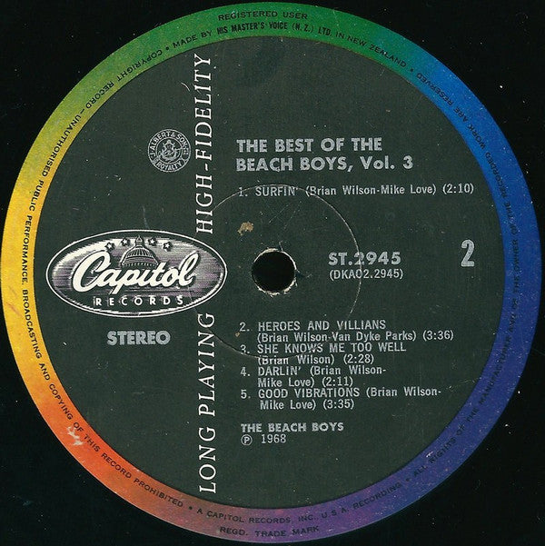 The Beach Boys : The Best Of The Beach Boys, Vol. 3 (LP, Comp)