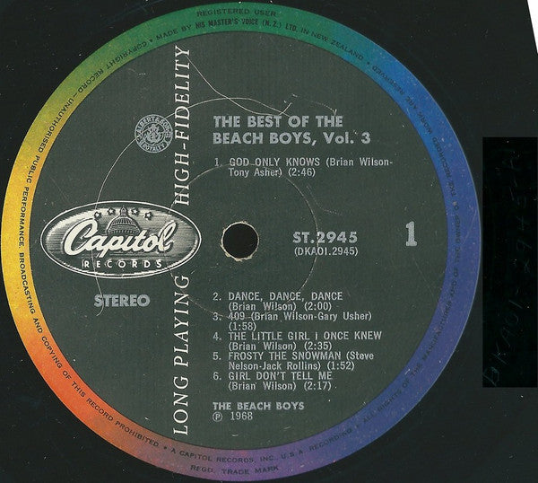 The Beach Boys : The Best Of The Beach Boys, Vol. 3 (LP, Comp)