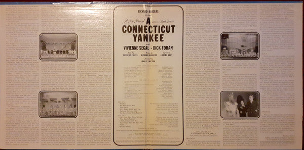 Rodgers & Hart - Vivienne Segal, Dick Foran, Julie Warren, Vera-Ellen, Robert Chisholm (2), Chester Stratton : A Connecticut Yankee (LP, Album, Mono, Gat)