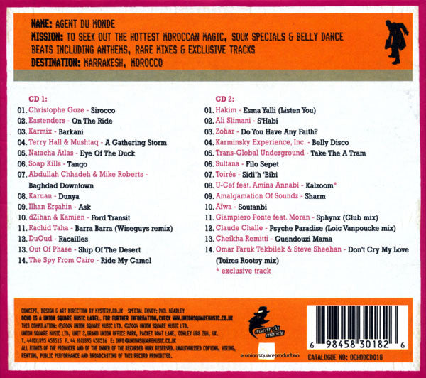 Various : Agent Du Monde Presents The Marrakesh Mission (2xCD, Comp + Box)