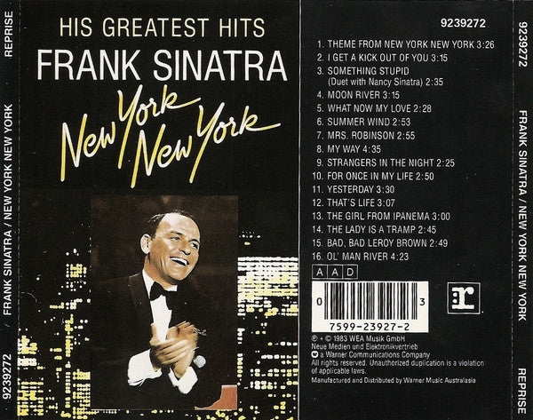Frank Sinatra : New York New York: His Greatest Hits (CD, Comp)