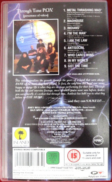 Anthrax : Through Time P.O.V. (VHS, PAL)