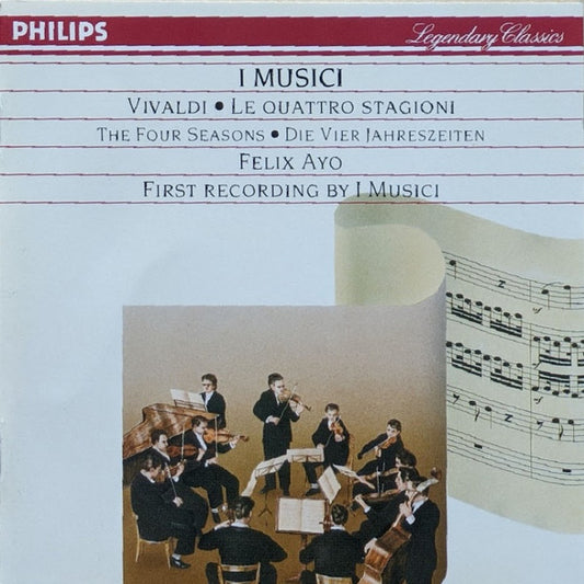 Vivaldi* – I Musici, Felix Ayo* : Le Quattro Stagioni = The Four Seasons = Die Vier Jahreszeiten (CD, Mono, RE, RM)