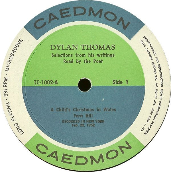 Dylan Thomas : Reading Volume 1 (LP)