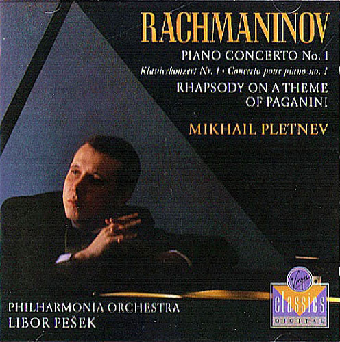 Rachmaninov* : Mikhail Pletnev / Libor Pešek / Philharmonia Orchestra : Piano Concerto No. 1 / Rhapsody On A Theme Of Paganini (CD, Album)