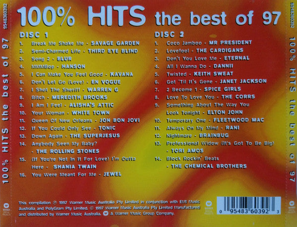 Various : 100% Hits The Best Of 97 (2xCD, Comp)