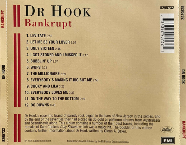 Dr. Hook : Bankrupt (CD, Album)