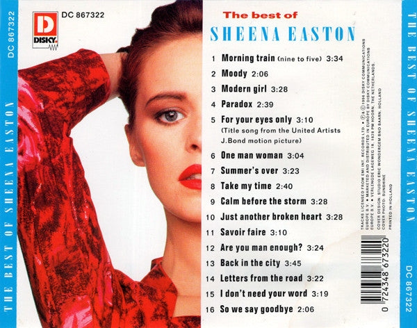 Sheena Easton : The Best Of (CD, Comp)