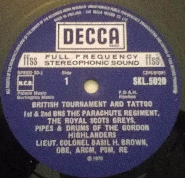 Various : Massed Bands And Scotish Pipers From British Tournament And Tattoo '69 (LP)