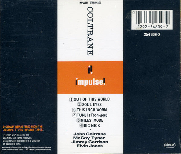 The John Coltrane Quartet : Coltrane (CD, Album, RE, RM)