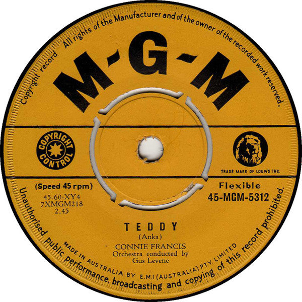 Connie Francis : Mama (7", Single)