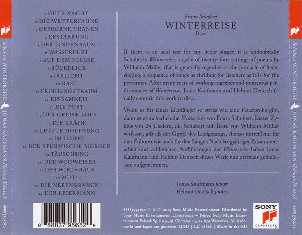 Schubert* - Jonas Kaufmann, Helmut Deutsch : Winterreise (CD, Album + Box, Sli)