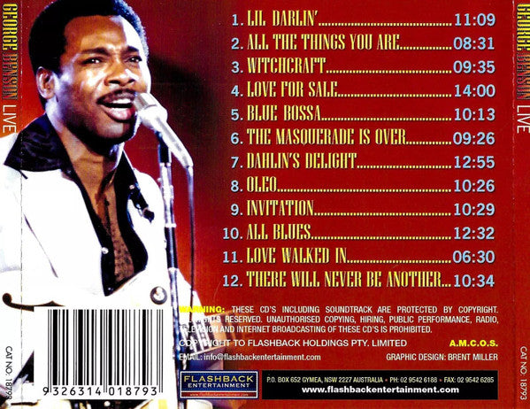 George Benson : Live (2xCD, Comp)