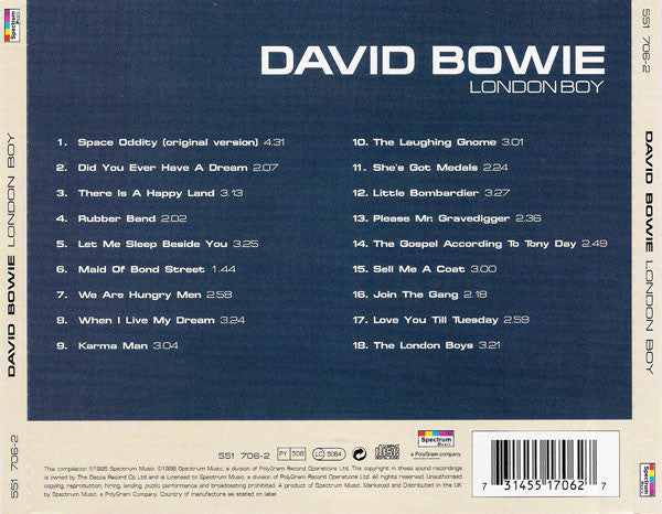 David Bowie : London Boy (CD, Comp, RE)
